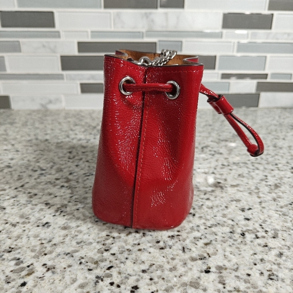 Coach Drawstring Wristlet in Red - Picture 3 of 5